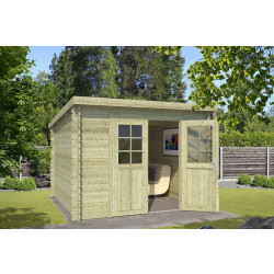 Outdoor Life Products | Tuinhuis Nadia 275 x 275 | Geïmpregneerd | Olijfgroen